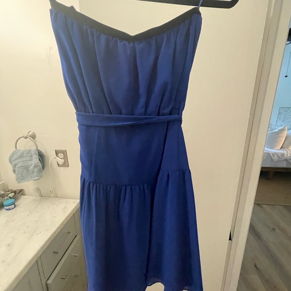 Royal Blue Rachel Roy strapless dress. Worn once. - Picture 1 of 3
